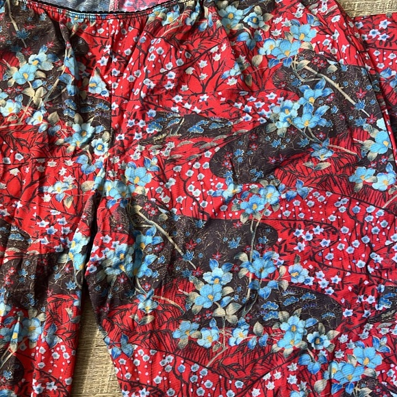 Samantha Chang Floral Mesh Lounge Pants Size Large - Picture 5 of 5
